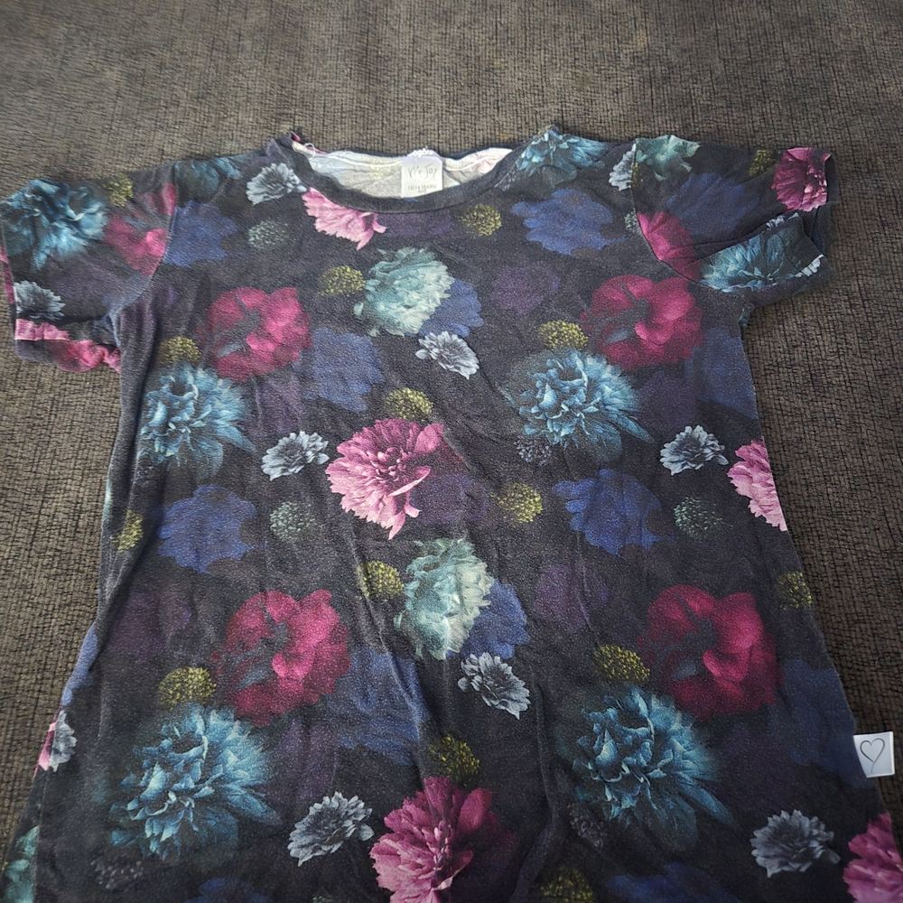 Floral Short Sleeve Kids Tee